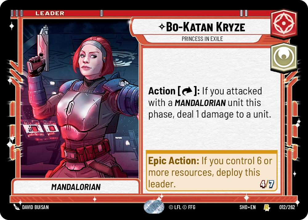 Bo-Katan Kryze - Princess in Exile (012/262) [Shadows of the Galaxy] | Jomio and Rueliete's Cards and Comics