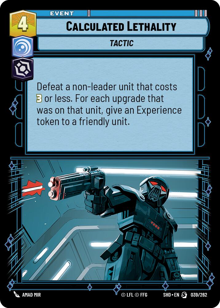 Calculated Lethality (039/262) (039/262) [Shadows of the Galaxy] | Jomio and Rueliete's Cards and Comics