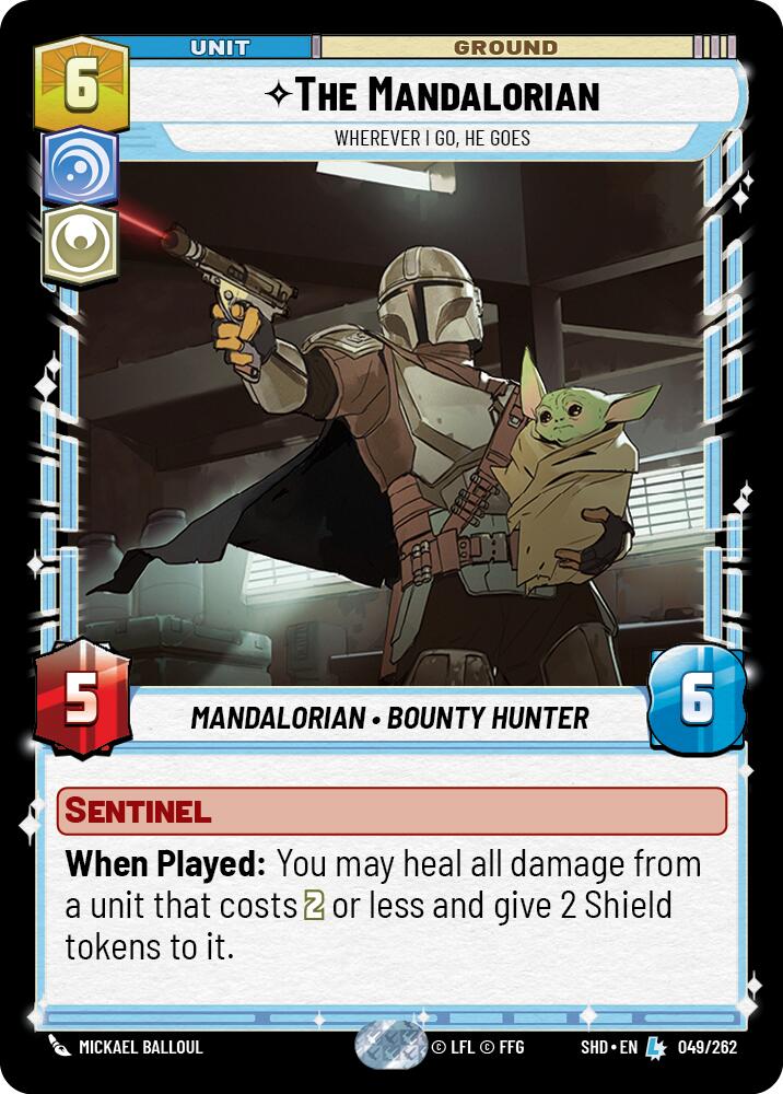 The Mandalorian - Wherever I Go, He Goes (049/262) (049/262) [Shadows of the Galaxy] | Jomio and Rueliete's Cards and Comics