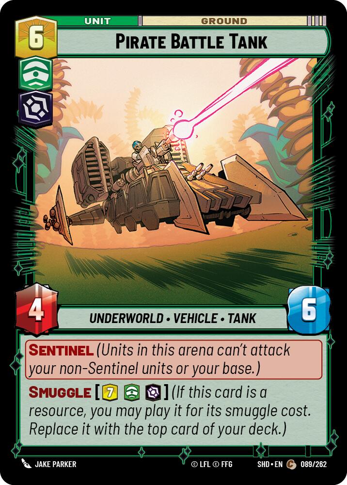 Pirate Battle Tank (089/262) (089/262) [Shadows of the Galaxy] | Jomio and Rueliete's Cards and Comics