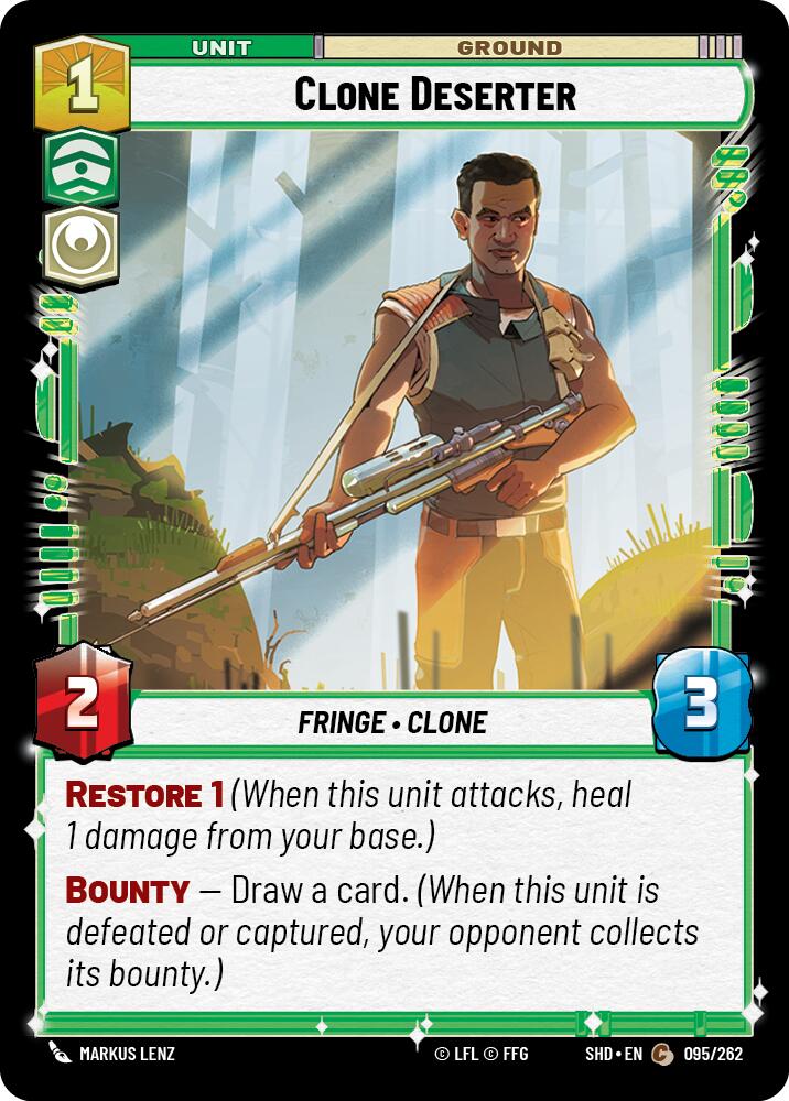 Clone Deserter (095/262) [Shadows of the Galaxy] | Jomio and Rueliete's Cards and Comics