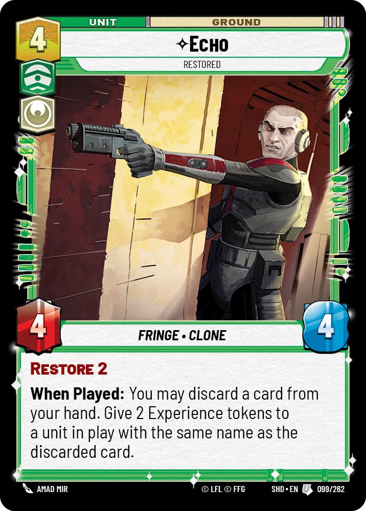 Echo - Restored (099/262) (099/262) [Shadows of the Galaxy] | Jomio and Rueliete's Cards and Comics