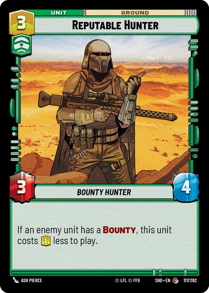 Reputable Hunter (117/262) [Shadows of the Galaxy] | Jomio and Rueliete's Cards and Comics