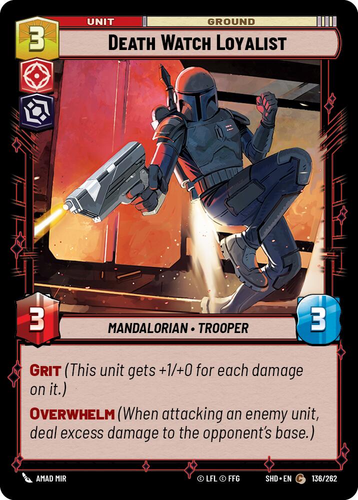 Death Watch Loyalist (136/262) [Shadows of the Galaxy] | Jomio and Rueliete's Cards and Comics