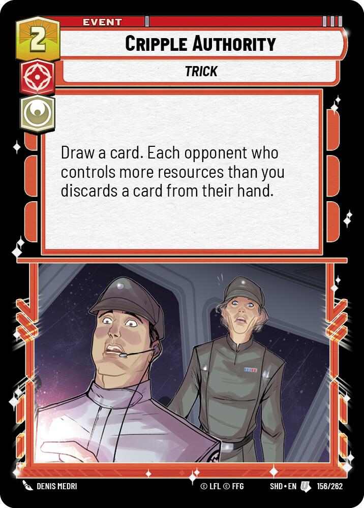 Cripple Authority (156/262) (156/262) [Shadows of the Galaxy] | Jomio and Rueliete's Cards and Comics