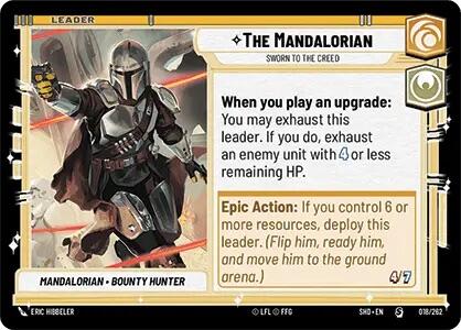The Mandalorian - Sworn To The Creed (018/262) (018/262) [Shadows of the Galaxy] | Jomio and Rueliete's Cards and Comics