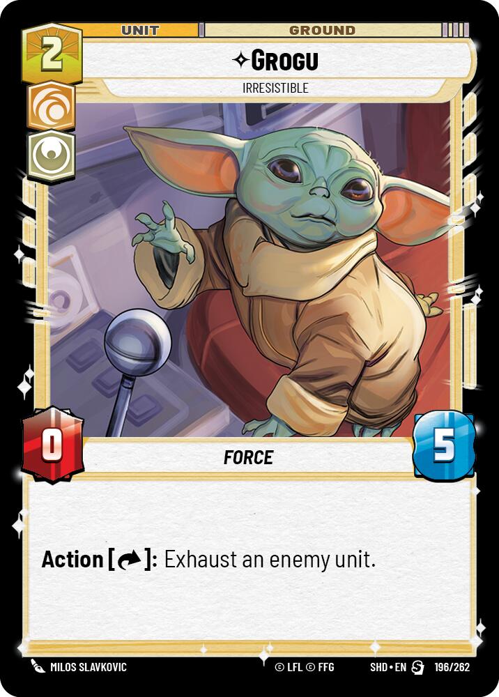 Grogu - Irresistible (196/262) (196/262) [Shadows of the Galaxy] | Jomio and Rueliete's Cards and Comics