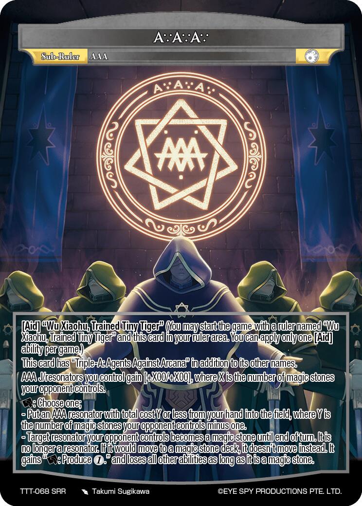 AAA (TTT-068 SRR) [Thoth of the Trinity] | Jomio and Rueliete's Cards and Comics