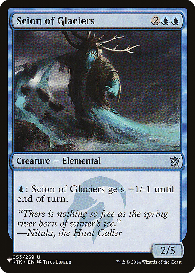 Scion of Glaciers [The List] | Jomio and Rueliete's Cards and Comics