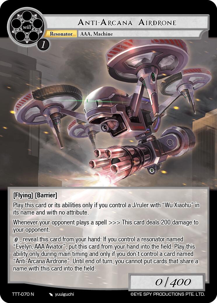 Anti-Arcana Airdrone (TTT-070 N) [Thoth of the Trinity] | Jomio and Rueliete's Cards and Comics
