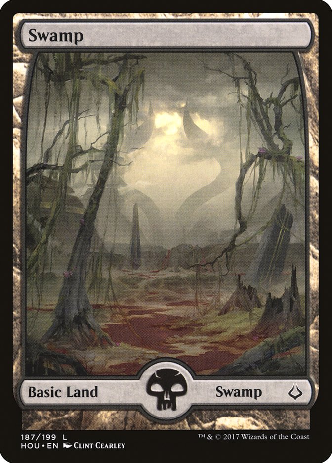 Swamp (187) [Hour of Devastation] | Jomio and Rueliete's Cards and Comics
