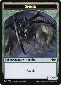 Spider // Spirit Double-Sided Token [Modern Horizons Tokens] | Jomio and Rueliete's Cards and Comics