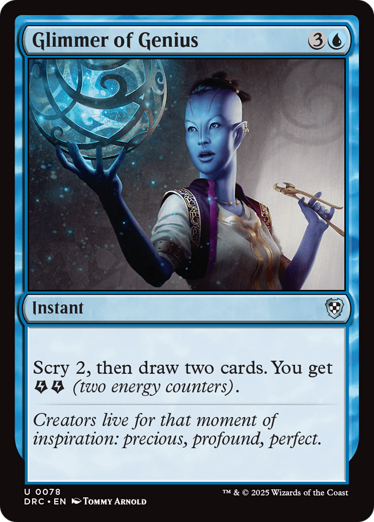 Glimmer of Genius [Aetherdrift Commander] | Jomio and Rueliete's Cards and Comics