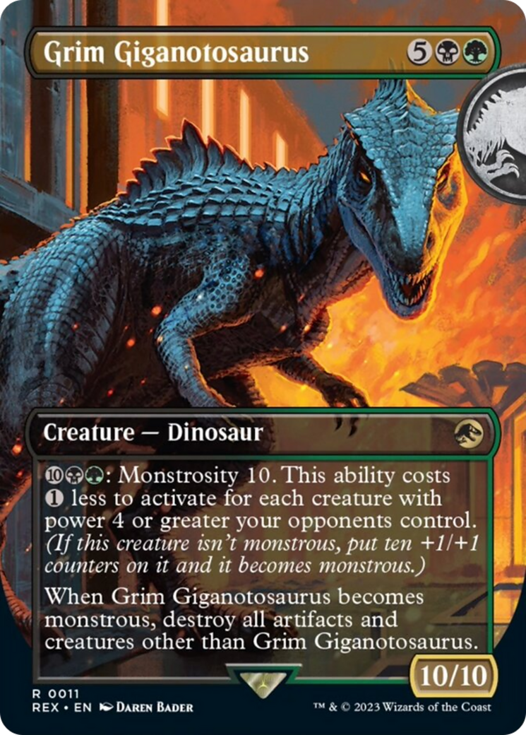 Grim Giganotosaurus (Borderless) [Jurassic World Collection] | Jomio and Rueliete's Cards and Comics