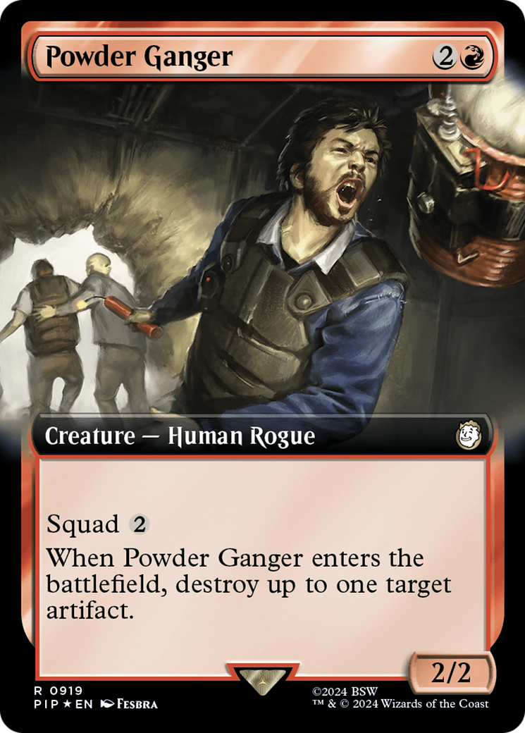 Powder Ganger (Extended Art) (Surge Foil) [Fallout] | Jomio and Rueliete's Cards and Comics