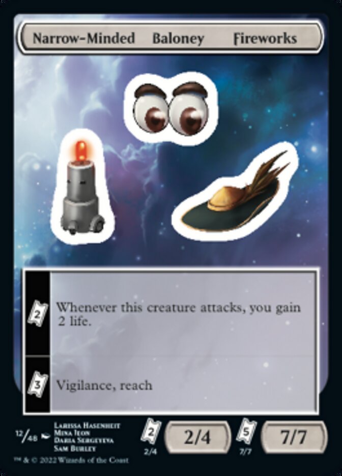 Narrow-Minded Baloney Fireworks [Unfinity Stickers] | Jomio and Rueliete's Cards and Comics