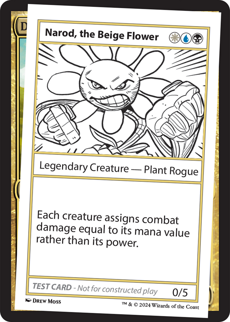 Narod, the Beige Flower [Mystery Booster 2 Playtest Cards] | Jomio and Rueliete's Cards and Comics