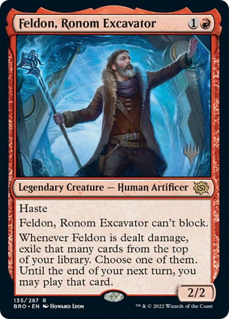 Feldon, Ronom Excavator (Promo Pack) [The Brothers' War Promos] | Jomio and Rueliete's Cards and Comics