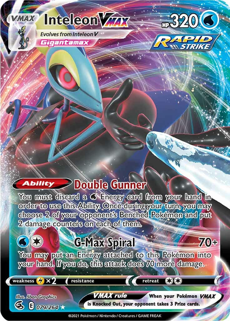 Inteleon VMAX (079/264) [Sword & Shield: Fusion Strike] | Jomio and Rueliete's Cards and Comics