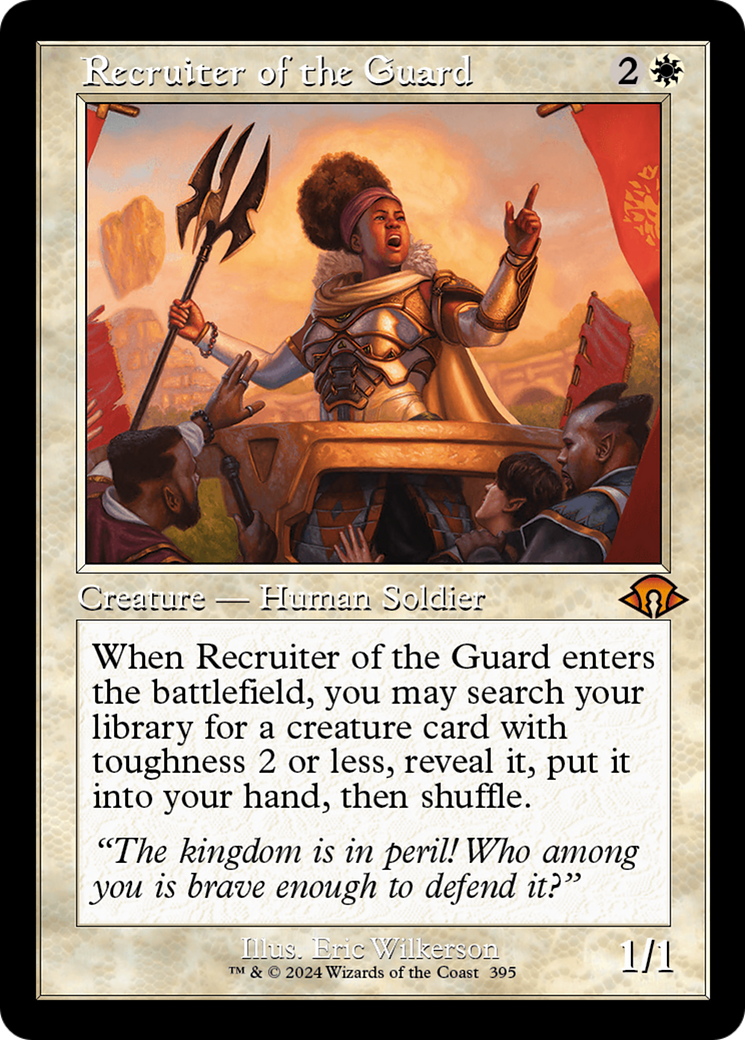 Recruiter of the Guard (Retro) [Modern Horizons 3] | Jomio and Rueliete's Cards and Comics