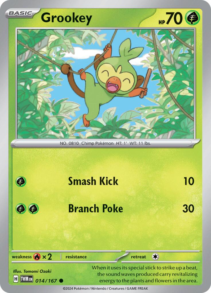 Grookey (014/167) [Scarlet & Violet: Twilight Masquerade] | Jomio and Rueliete's Cards and Comics