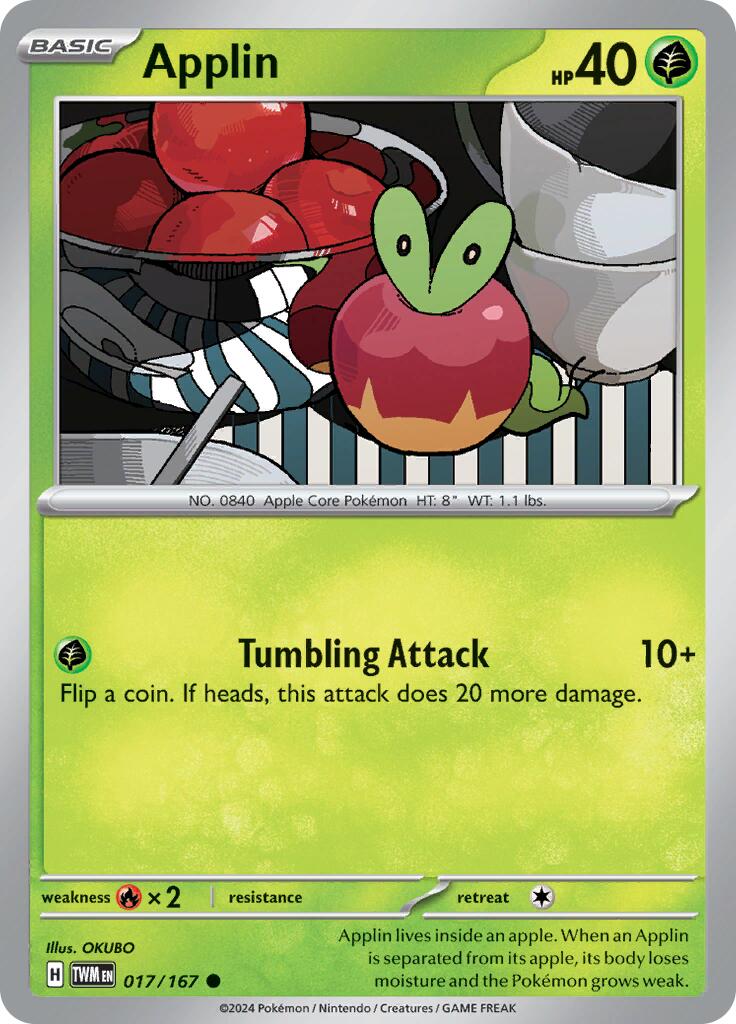 Applin (017/167) [Scarlet & Violet: Twilight Masquerade] | Jomio and Rueliete's Cards and Comics