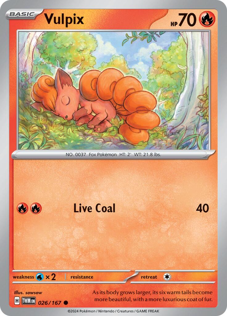 Vulpix (026/167) [Scarlet & Violet: Twilight Masquerade] | Jomio and Rueliete's Cards and Comics
