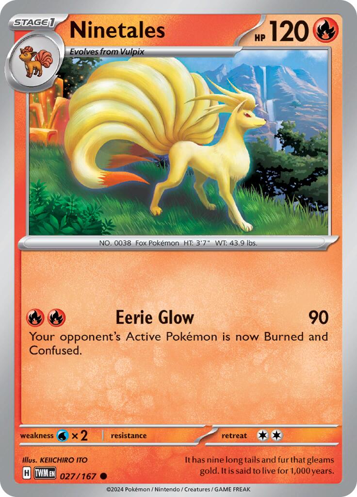 Ninetales (027/167) [Scarlet & Violet: Twilight Masquerade] | Jomio and Rueliete's Cards and Comics