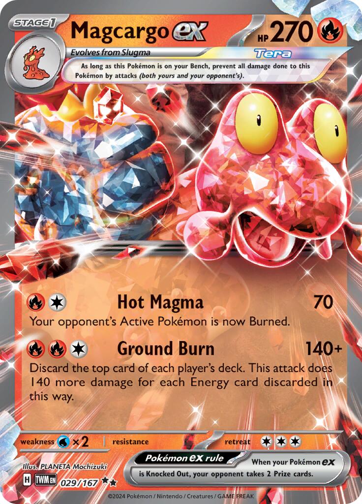 Magcargo ex (029/167) [Scarlet & Violet: Twilight Masquerade] | Jomio and Rueliete's Cards and Comics
