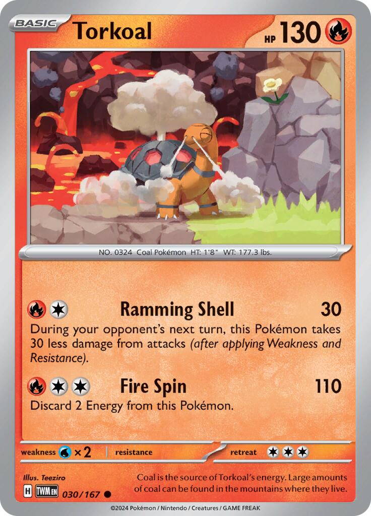 Torkoal (030/167) [Scarlet & Violet: Twilight Masquerade] | Jomio and Rueliete's Cards and Comics