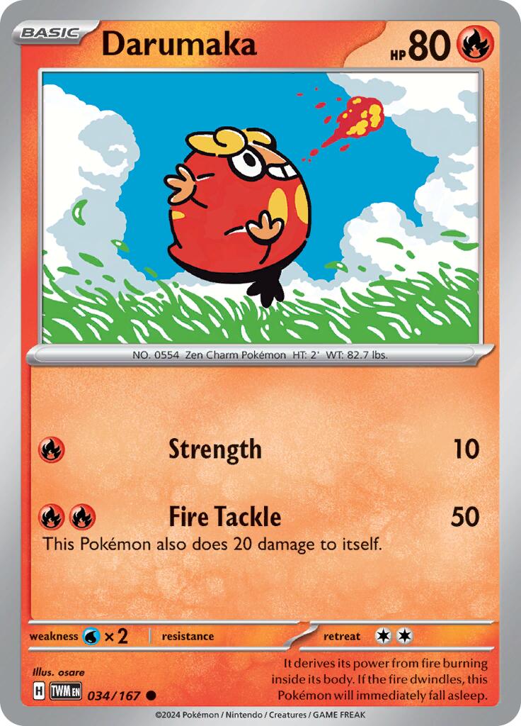 Darumaka (034/167) [Scarlet & Violet: Twilight Masquerade] | Jomio and Rueliete's Cards and Comics