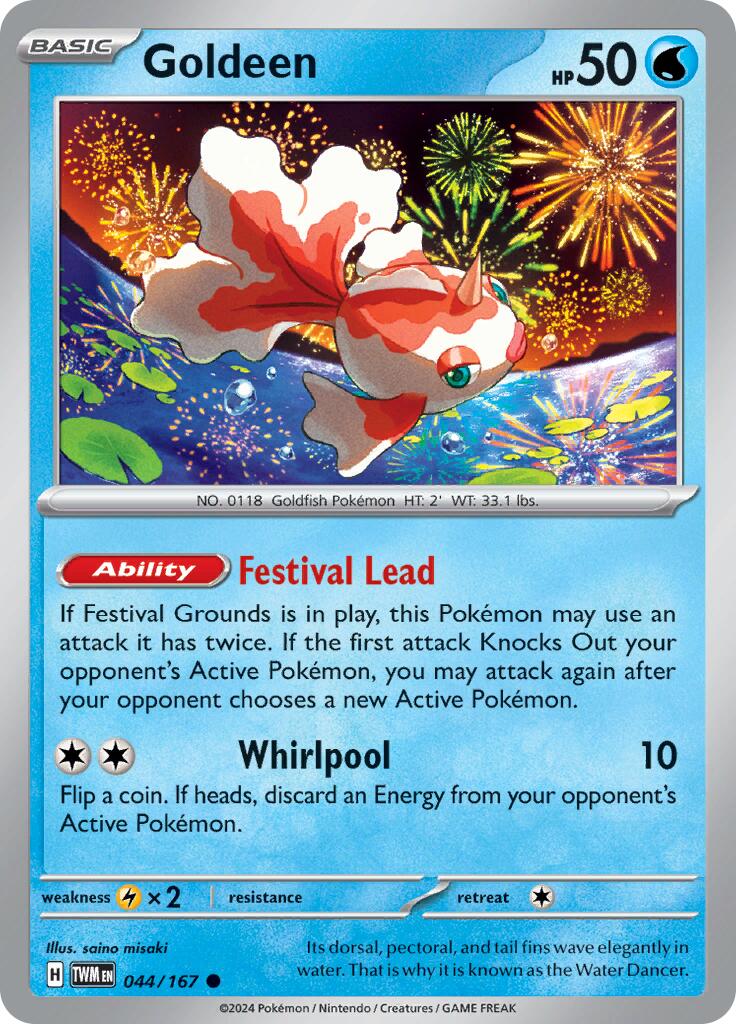 Goldeen (044/167) [Scarlet & Violet: Twilight Masquerade] | Jomio and Rueliete's Cards and Comics