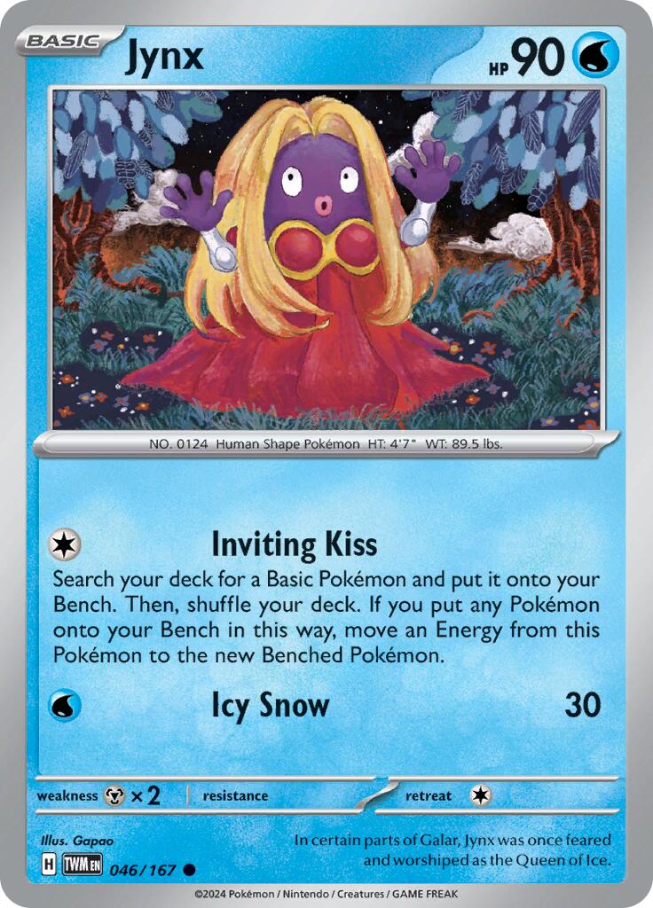 Jynx (046/167) [Scarlet & Violet: Twilight Masquerade] | Jomio and Rueliete's Cards and Comics