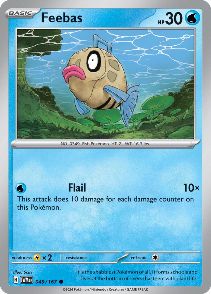 Feebas (049/167) [Scarlet & Violet: Twilight Masquerade] | Jomio and Rueliete's Cards and Comics