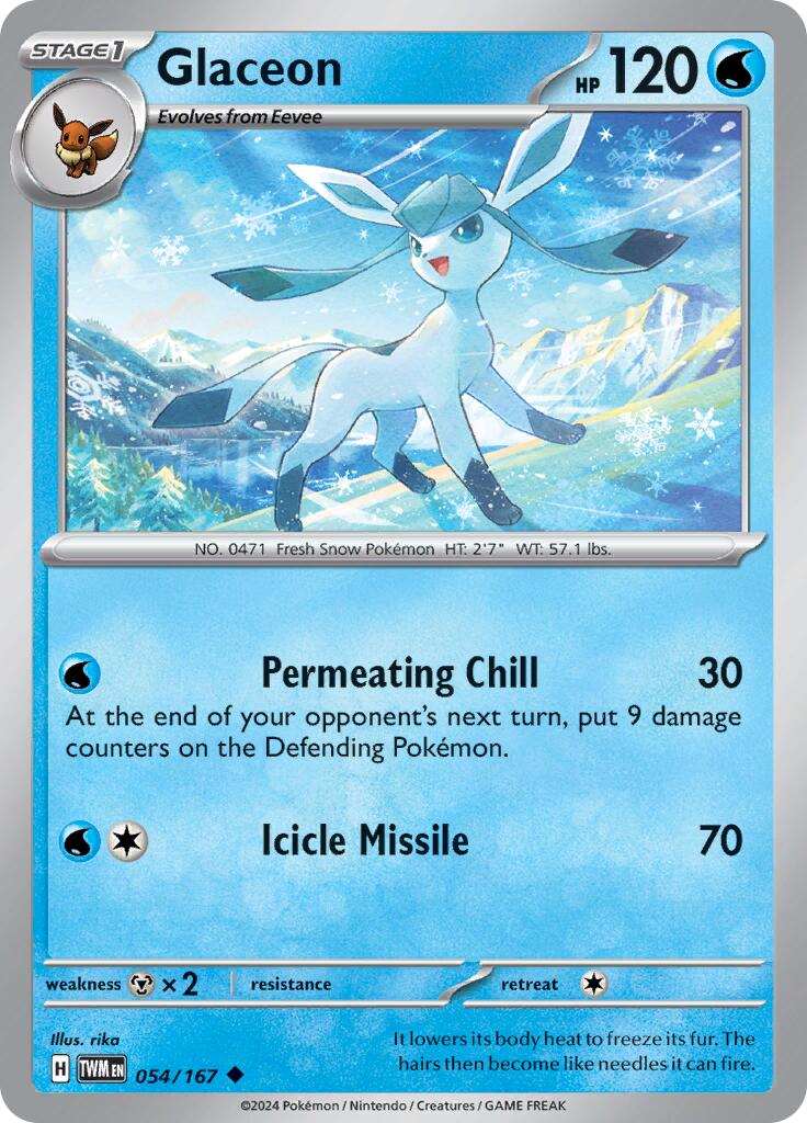 Glaceon (054/167) [Scarlet & Violet: Twilight Masquerade] | Jomio and Rueliete's Cards and Comics