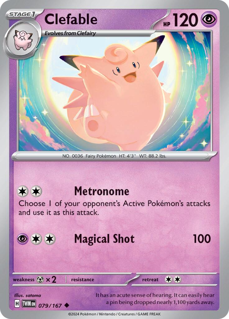 Clefable (079/167) [Scarlet & Violet: Twilight Masquerade] | Jomio and Rueliete's Cards and Comics