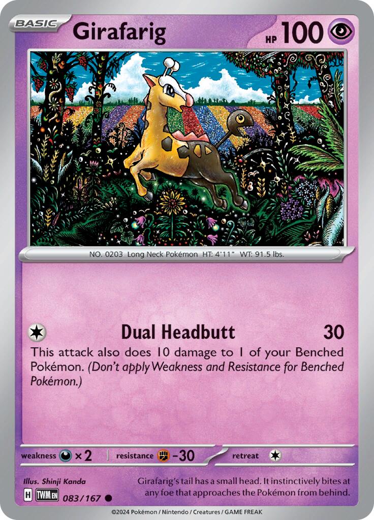 Girafarig (083/167) [Scarlet & Violet: Twilight Masquerade] | Jomio and Rueliete's Cards and Comics