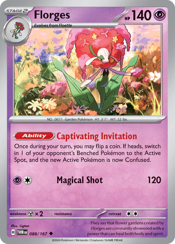 Florges (088/167) [Scarlet & Violet: Twilight Masquerade] | Jomio and Rueliete's Cards and Comics