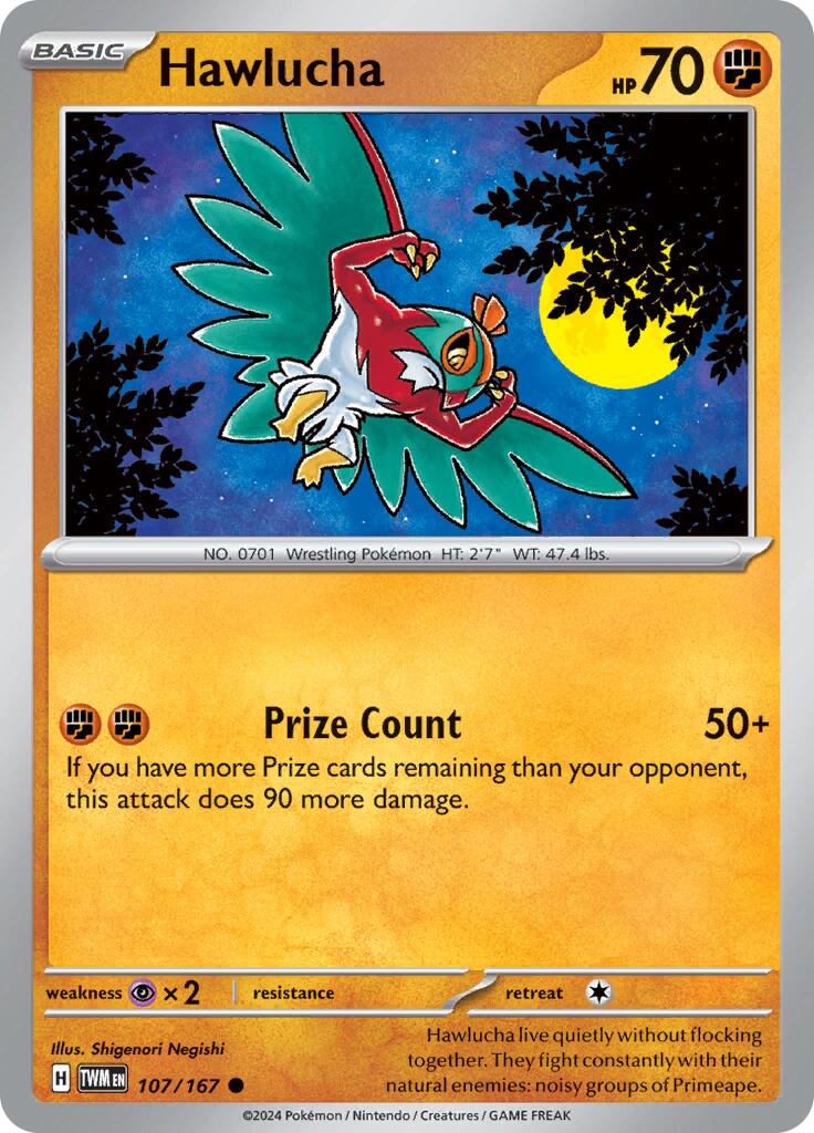 Hawlucha (107/167) [Scarlet & Violet: Twilight Masquerade] | Jomio and Rueliete's Cards and Comics