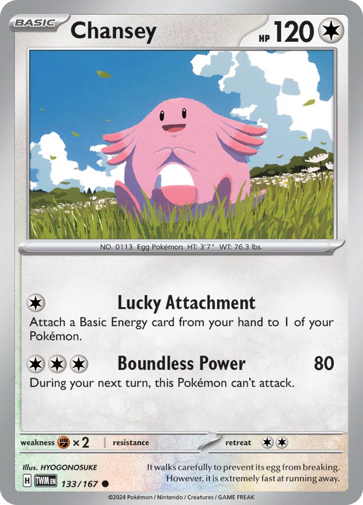Chansey (133/167) [Scarlet & Violet: Twilight Masquerade] | Jomio and Rueliete's Cards and Comics