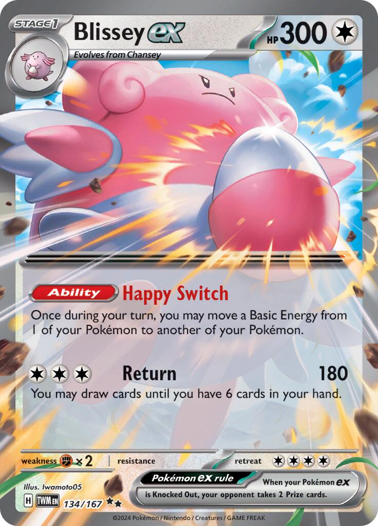 Blissey ex (134/167) [Scarlet & Violet: Twilight Masquerade] | Jomio and Rueliete's Cards and Comics