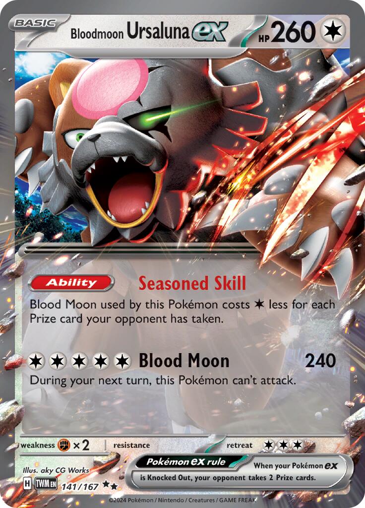 Bloodmoon Ursaluna ex (141/167) [Scarlet & Violet: Twilight Masquerade] | Jomio and Rueliete's Cards and Comics