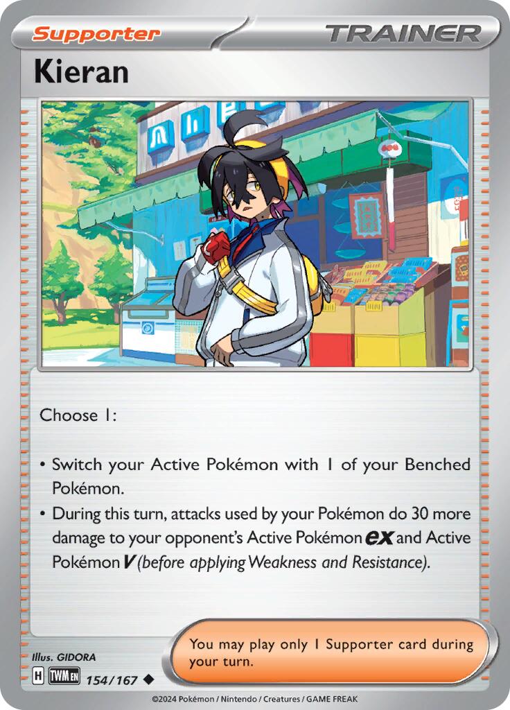 Kieran (154/167) [Scarlet & Violet: Twilight Masquerade] | Jomio and Rueliete's Cards and Comics
