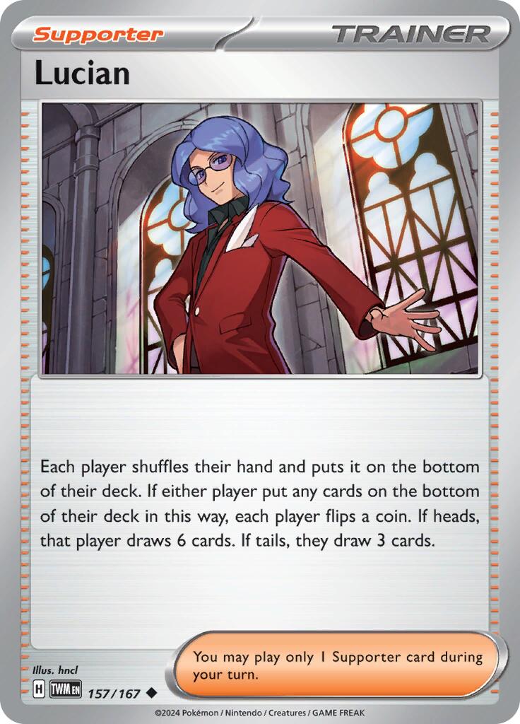 Lucian (157/167) [Scarlet & Violet: Twilight Masquerade] | Jomio and Rueliete's Cards and Comics