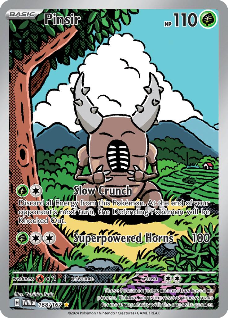 Pinsir (168/167) [Scarlet & Violet: Twilight Masquerade] | Jomio and Rueliete's Cards and Comics