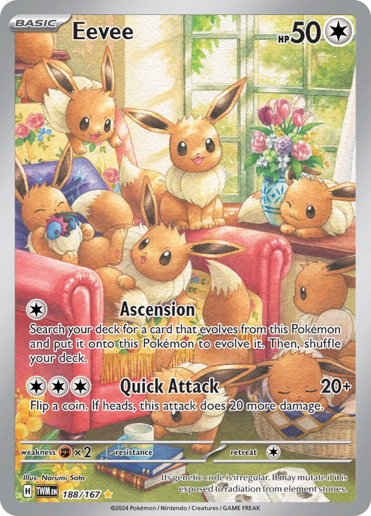 Eevee (188/167) [Scarlet & Violet: Twilight Masquerade] | Jomio and Rueliete's Cards and Comics