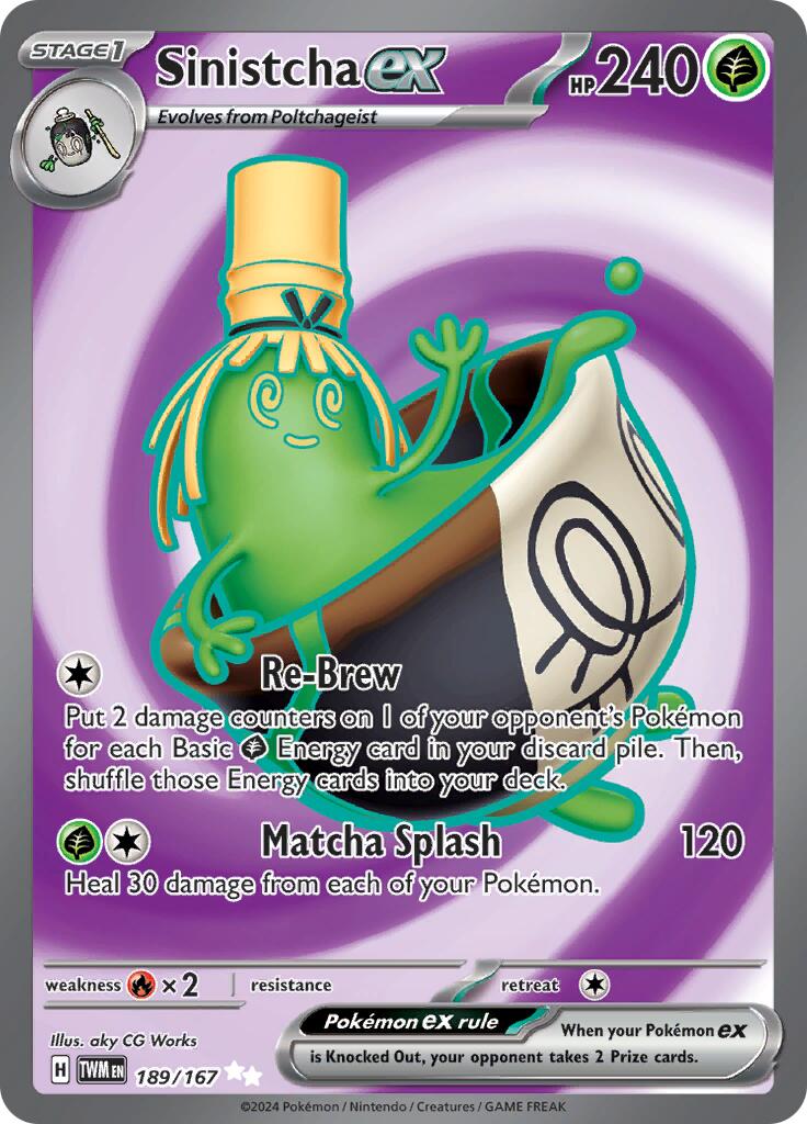 Sinistcha ex (189/167) [Scarlet & Violet: Twilight Masquerade] | Jomio and Rueliete's Cards and Comics