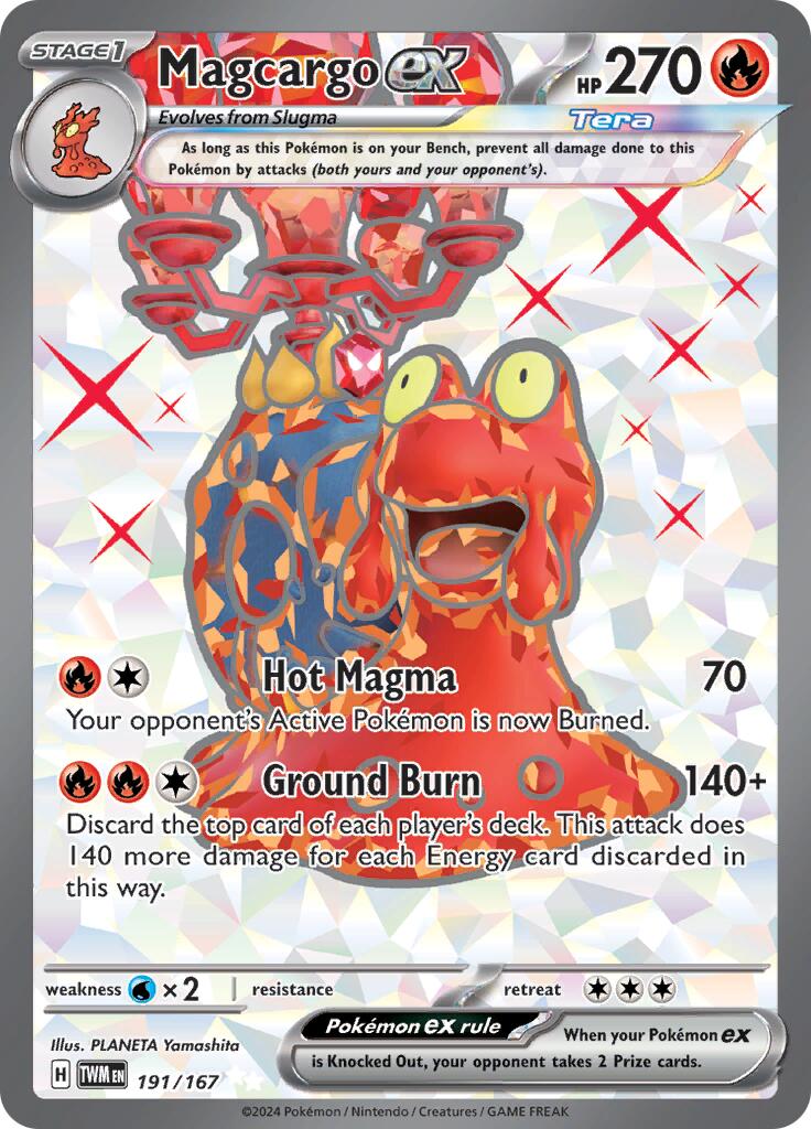 Magcargo ex (191/167) [Scarlet & Violet: Twilight Masquerade] | Jomio and Rueliete's Cards and Comics