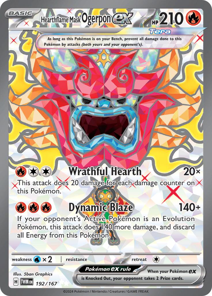 Hearthflame Mask Ogerpon ex (192/167) [Scarlet & Violet: Twilight Masquerade] | Jomio and Rueliete's Cards and Comics