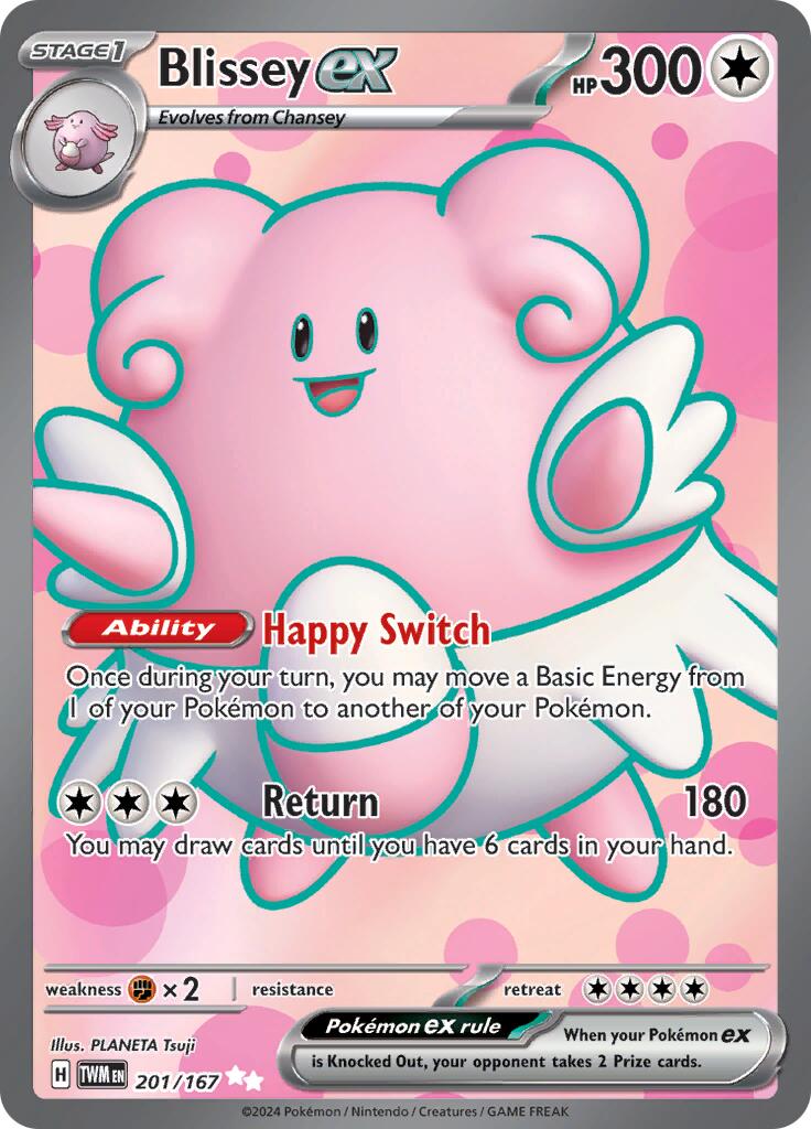 Blissey ex (201/167) [Scarlet & Violet: Twilight Masquerade] | Jomio and Rueliete's Cards and Comics
